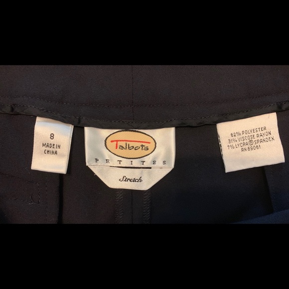 Talbots stretch navy dress pants 8 Petite - Host Pick! 🎉 - Picture 6 of 6